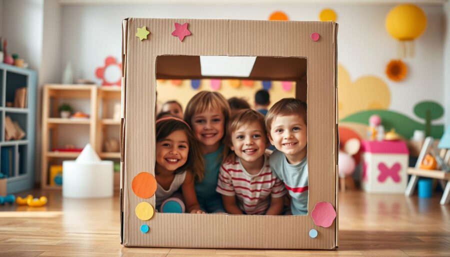 Jak zrobić fotobudkę z kartonu dla dzieci