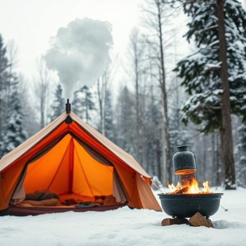 Jak ogrzać namiot zimą i cieszyć się komfortem w mrozie